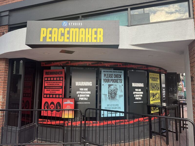 Event signage installed on site — printed by Red Bliss, Las Vegas