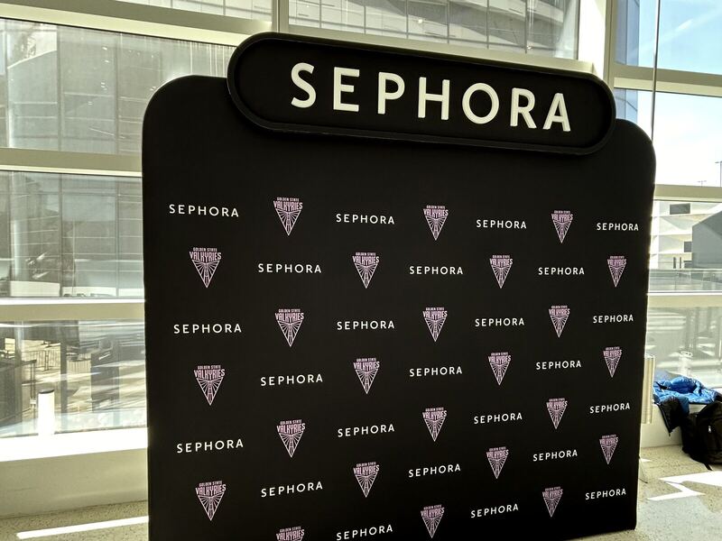 Step and repeat backdrop — printed by Red Bliss, Las Vegas