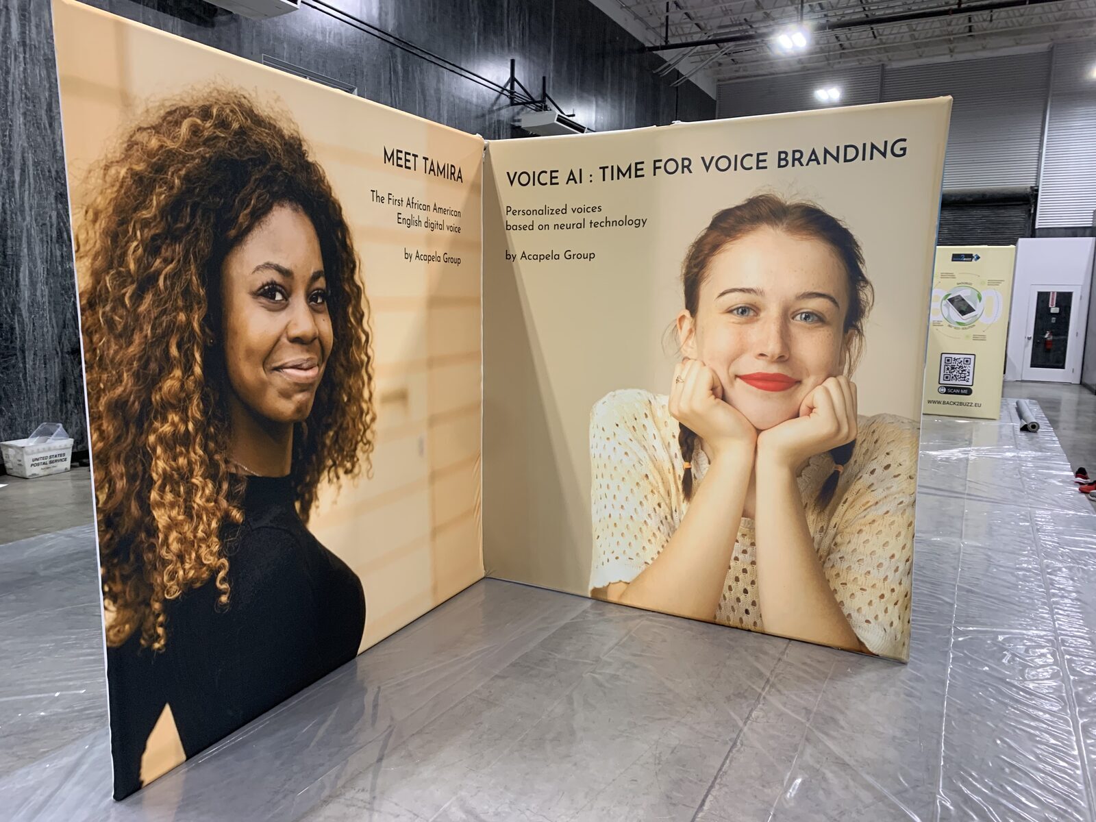Trade show booth graphics installed on the show floor — printed by Red Bliss, Las Vegas